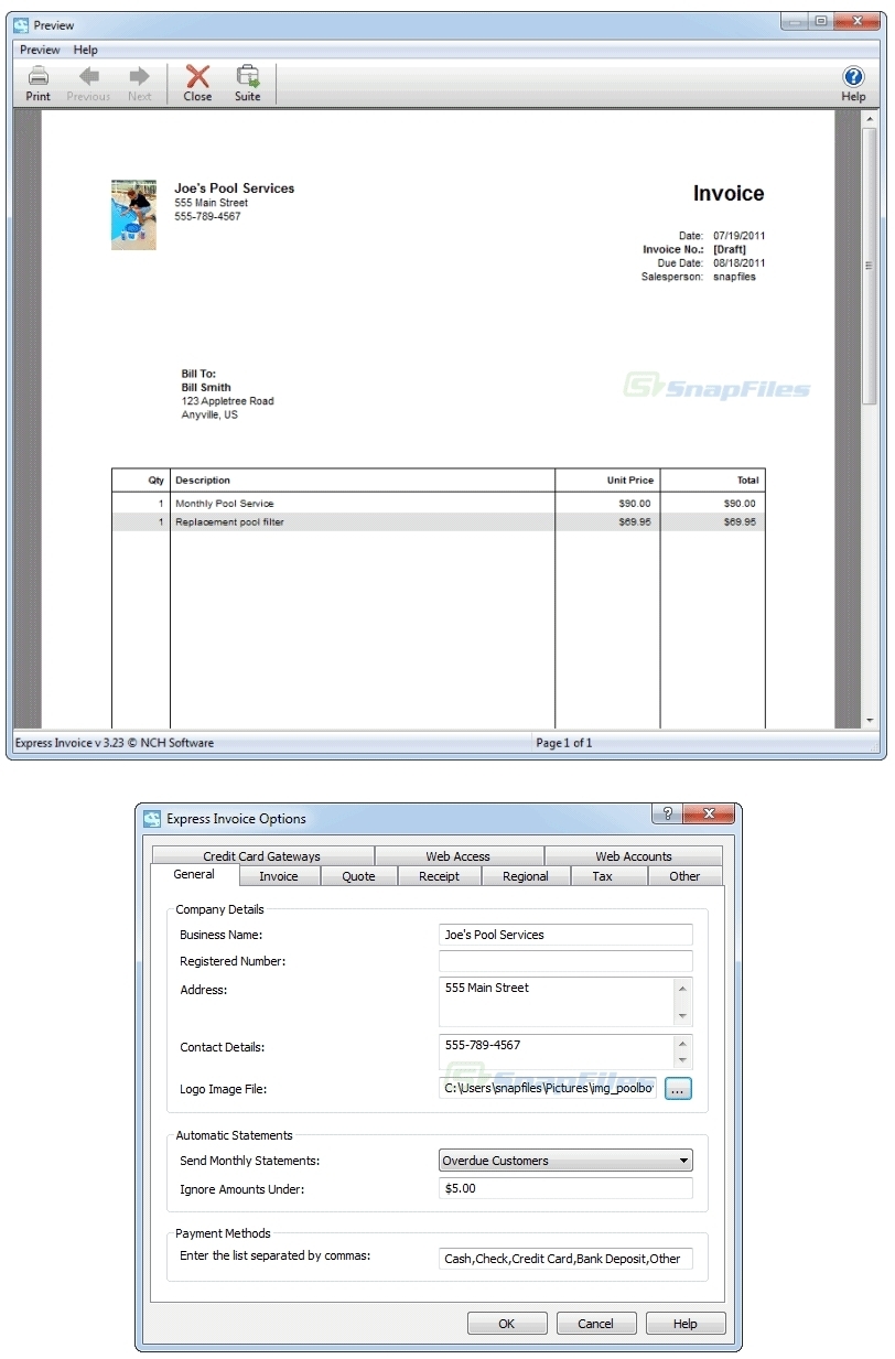 nch invoicing software